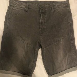 Gray G raw shorts